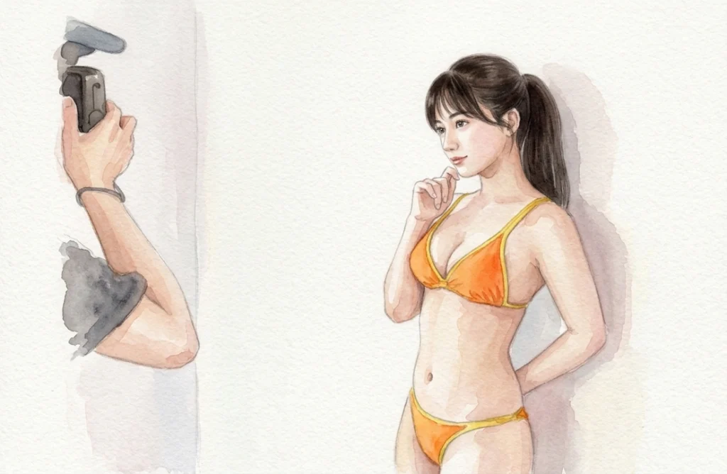 記事から着想した架空人物の水彩風AIアート。タレント本人の画像ではありません。