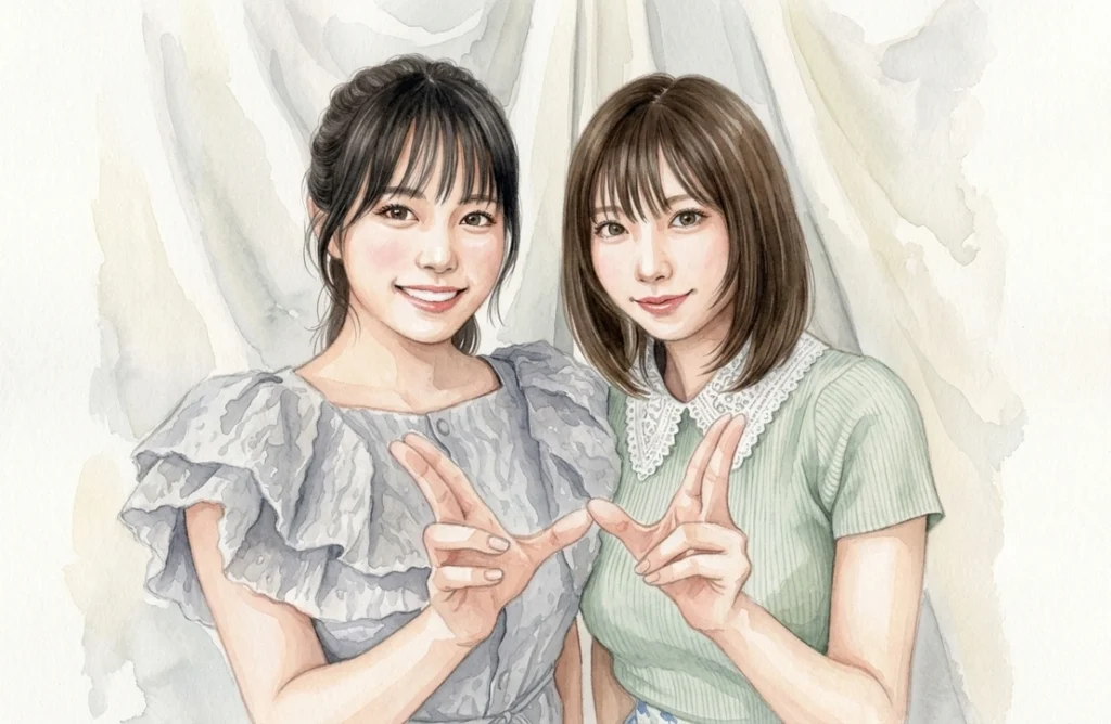 記事から着想した架空人物の水彩風AIアート。タレント本人の画像ではありません。